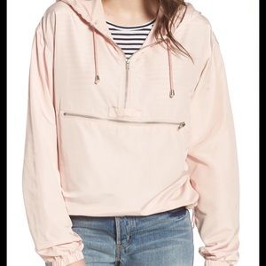 Nordstrom pink windproof anorak